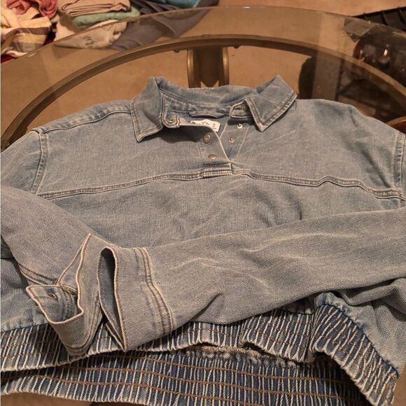 Vanilla Star Light Blue Denim Top - Picture 1 of 3